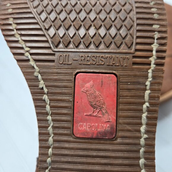 Carolina Wellington Work Boots Men's Sz 9 Vintage Western Pull On Cowboy Leather - Picture 8 of 12